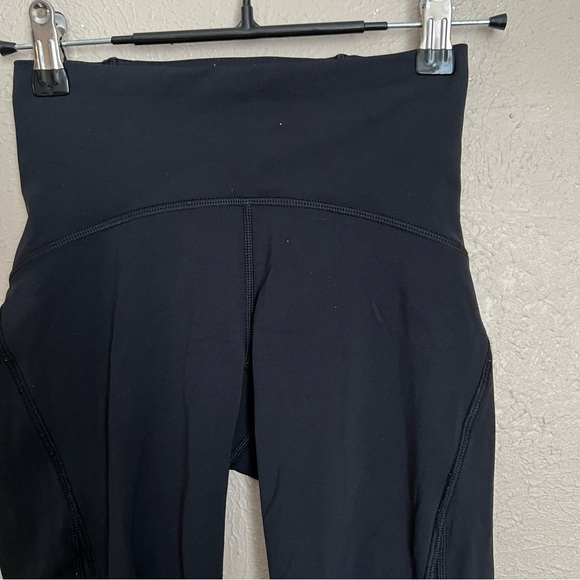 Lululemon Train Times Crop Leggings in Black 2 - Picture 3 of 8